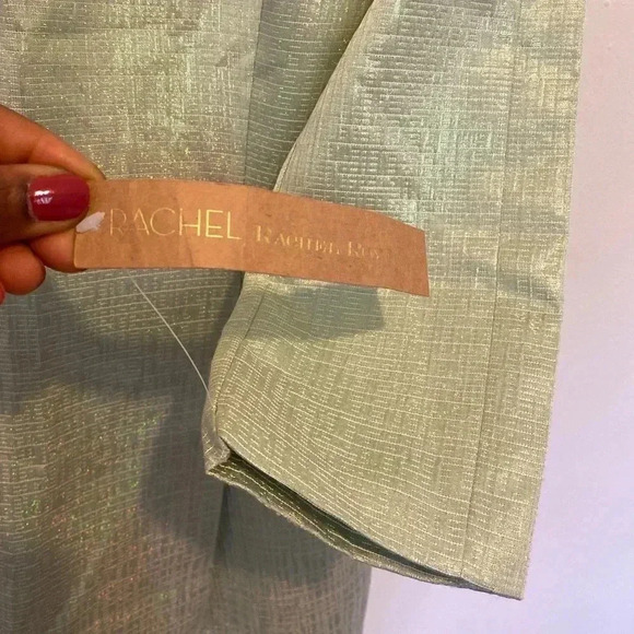 Rachel by Rachel Roy Mint Green Iridescent Sheath Dress Size 6 NWT - Picture 8 of 9